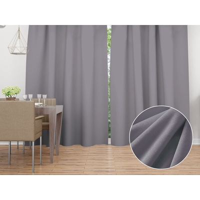 Biante Zamatový záves Velvet Prémium SVP-013 Sivý - šírka 270 cm 270x200 cm