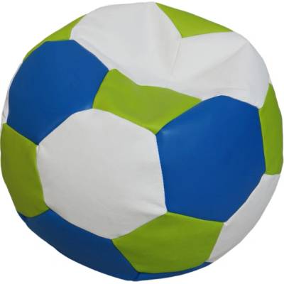 FITMANIA Fotbalový míč XXL Vzor 33 MODRO ZELENO BÍLÁ