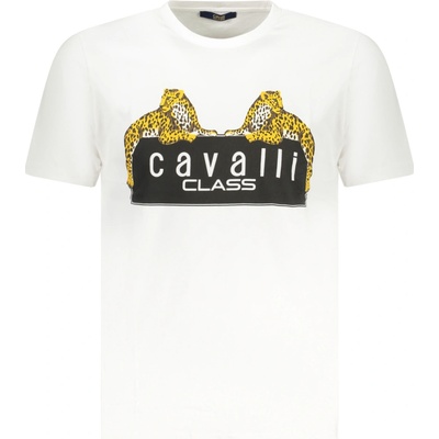Cavalli Class pánské triko s krátkým rukávem černá bílá