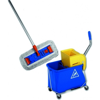 Eastmop mopset plastový vozík s držákem mopu Flipper bavlněným mopem a tyčí Alu 936122-KPL