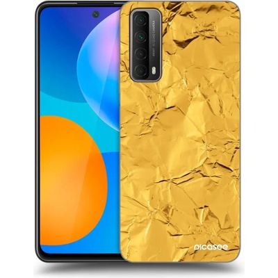 Púzdro Picasee silikónové Huawei P Smart 2021 - zlaté čierne