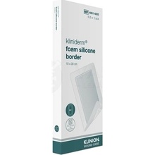 Kliniderm Foam Silicon Border Krytie na rany penové silikónové sterilné 10 x 30 cm 5 ks