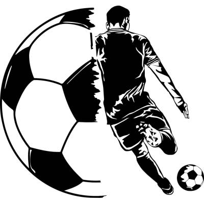 DTF nažehľovačka DTF transfer/nažehľovačka Futbalista Rozmer: A5