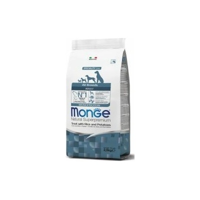 Monge DOG Monoprotein Pstruh ryže zemiakov 28/15 2,5 kg