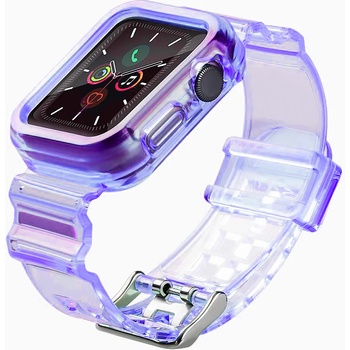 HQWear Каишка HQWear Strap Light Set за Apple Watch 4/5/6/SE, 44mm, Purple (KXG0015002)