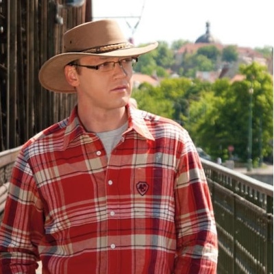 Pánsky brúsený kožený stetson Barmah hats béžová