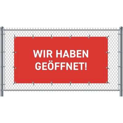 Jansen Display Standardní banner na plototevřeno Němec Červené, 2000 x 1000 mm