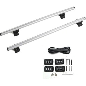 Image 1 of Греди напречни за багажник за кола напречни - за фабрични резби на покрива, 135см, с ключ
