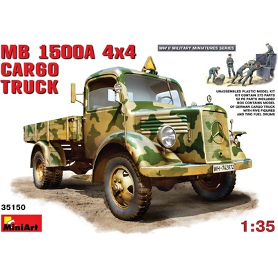 MiniArt MB 1500A 4x4 Cargo Truck 5 figúrok 1:35
