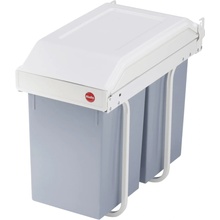 Hailo Odpadkový kôš Multi-Box Duo do kuchynskej skrinky L 2 x 14 l krémový 3659-001