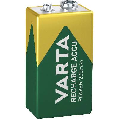 1 Rechargeable E Ready2Use NiMH 9V-Block Batteries 200mAh - Green (Green)