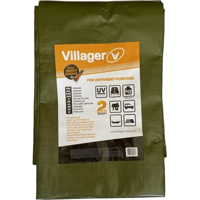 Villager krycia plachta s okami 150g/m2, 8 x 10m 189427