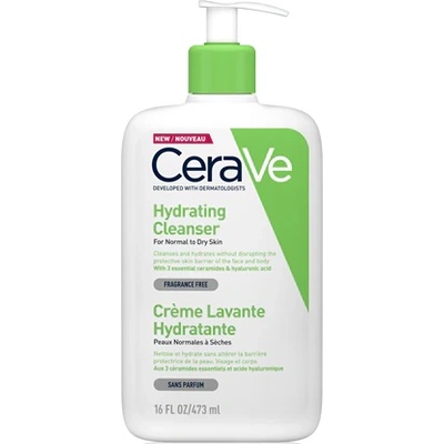 CeraVe Facial Cleansers Hydrating Cleanser Cleansing Emulsion почистваща емулсия с хидратиращ ефект унисекс 473 мл