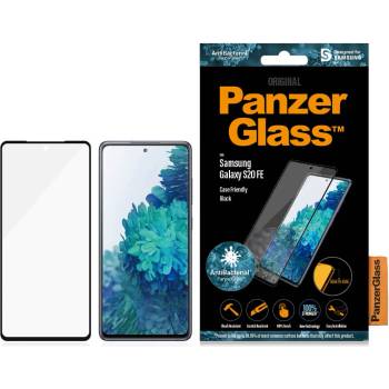 Panzer Стъклен протектор PanzerGlass за Samsung Galaxy S20 FE AntiBacterial CaseFriendly - Черен, 118370