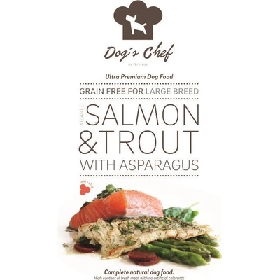 Dog's Chef Atlantic Salmon & Trout with Asparagus 0,5 kg