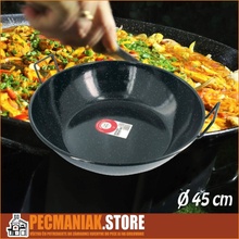 Garcima Oceľová hlboká panvica Paella Wok 45 cm