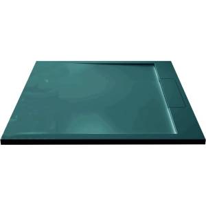 Inter Ceramic квадратно композитно душ корито 90x90 см, изумрудено зелено (9090DG)