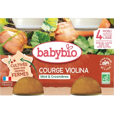 Babybio Tekvica Violina z našej vlastnej ekofarmy 2 x 130 g