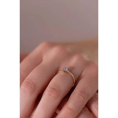 Lillian Vassago Zlatý briliantový prsten LLV81 DR024YW