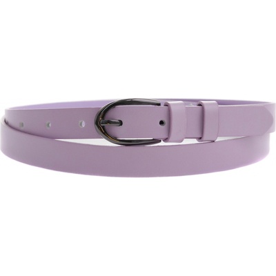 Špongr dámský úzký kožený opasek 20045 lila