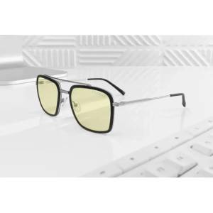 GUNNAR Компютърни очила GUNNAR Baron Silver - Amber (GUN-BAR-05001) - megamag