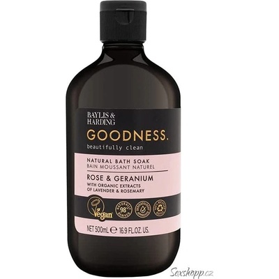 Baylis & Harding pěna do koupele Rose & Geranium 500 ml