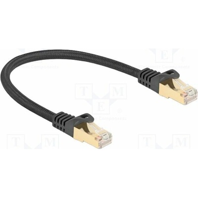 Delock 80315 Patch S/FTP Cat 6a RJ45 vidlice z obou stran 0,25m