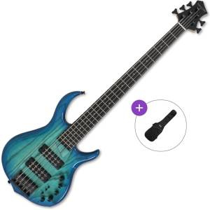 SIRE Marcus Miller M5 Swamp Ash-5 2nd Gen Basic SET Transparent Blue 5-струнна бас китара