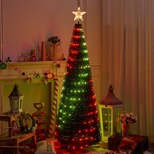 RGB LED Vianočný strom 180 cm 304 LED diód s ovládačom a časovačom