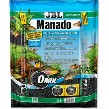 Jbl Manado Darck - Натурален субстрат за филтрация на водата и подхранване растежа на растенията в аквариума, 5 литра