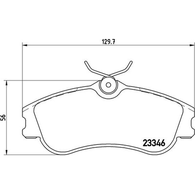 BREMBO Sada brzdových platničiek kotúčovej brzdy P61069