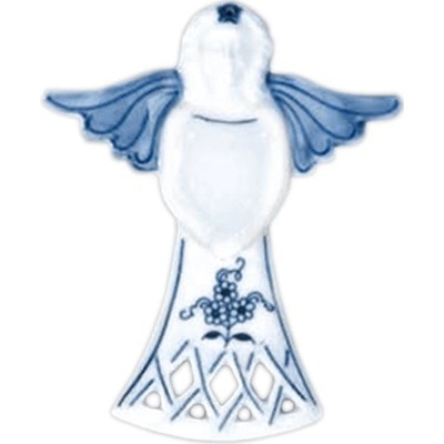 Český porcelán Dubí Cibulák - Vianočná ozdoba - anjel - originál cibuľový porcelán 1. akosť