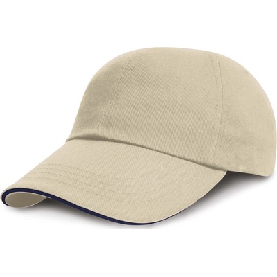 Result Headwear RC 024XP nízkoprofilová sandwich 6 panelová COT2824XP90599-natural/nav Natural/navy