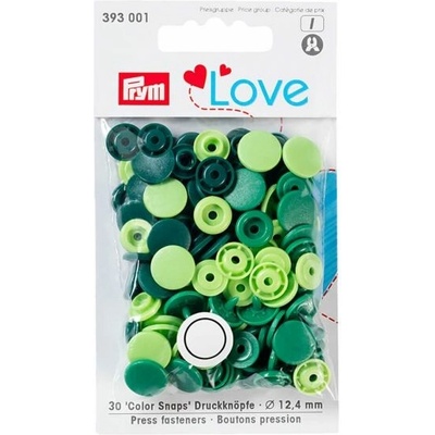 Prym Patentky plastové 12,4 mm, odstíny zelené