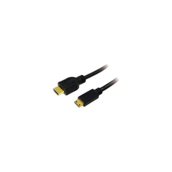 LogiLink HDMI-Kabel Ethernet A -> mini St/St 1.00m sw (CH0021) (CH0021) (CH0021)