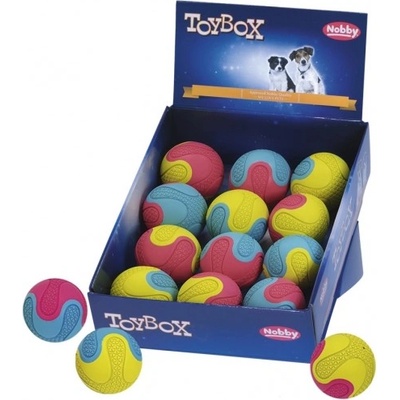 NOBBY Играчка за куче от плътна гума - топка bico, с пищялка, 6, 5 см - 1 бр, nobby Германия 51997