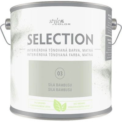 StyleColor Selection 2,5 l Sila bambusu zelená
