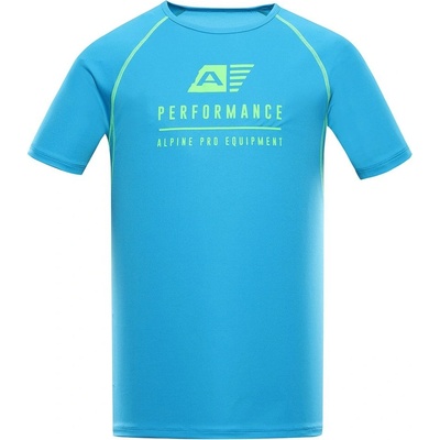 Alpine Pro Panther Men's functional T-shirt with cool dry neon atomic blue svetlomodré