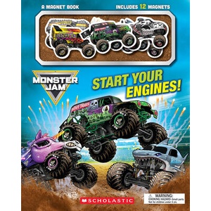 Monster Jam: Start Your Engines! a Magnet Book | Scholastic (ISBN: 9798225004026)