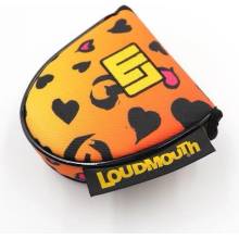 Loudmouth Mallet Putter Cover Cheetah Hearts