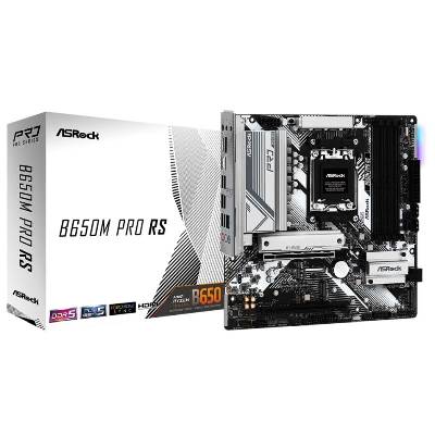 Дънна платка ASROCK B650M Pro RS (AMD AM5, 4xDDR5, 3xM. 2, 2.5G LAN, HDMI, DP) Micro ATX (68608)