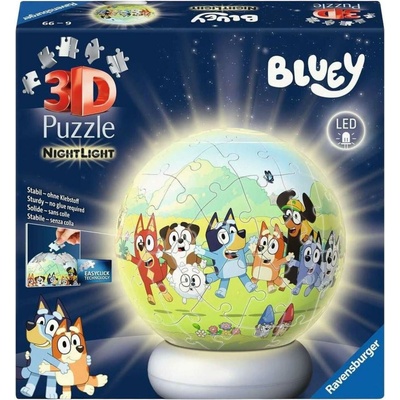 RAVENSBURGER 3D puzzle Svítící Bluey 72 ks