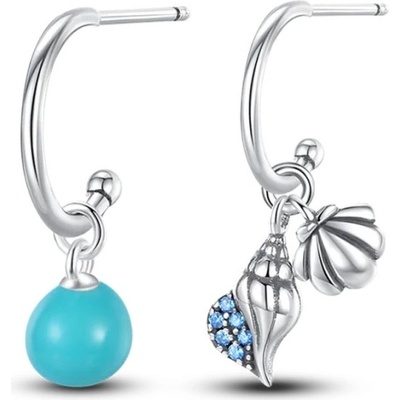Grace Silver Jewellery stříbrné náušnice luminiscenční korálek E-PAE065/232 stříbrná