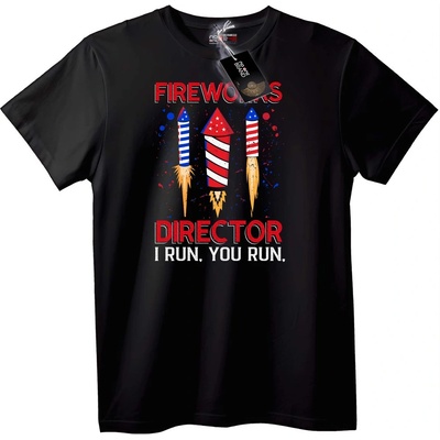 NOONEBRAND Тениска Директор на Фойерверки - 4XL, White