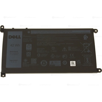 Dell Dell, 3 клетки, 11.4V, 42Wh, Оригинална (51KD7)