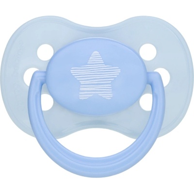 Canpol babies Силиконова залъгалка Canpol - Pastelove, 6-18 m, Синя звезда (22/417b)