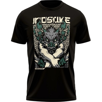 Demon Slayer Tričko Inosuke Vintage Vibe Special černá