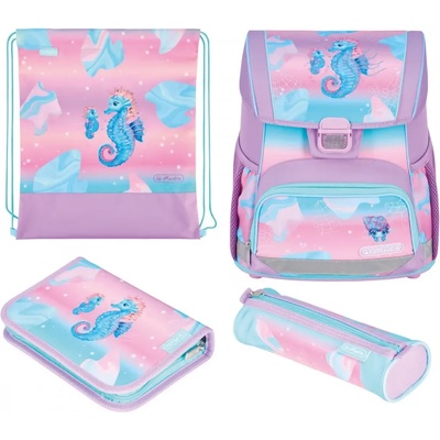Herlitz Ученически комплект с чанта-раница Loop Plus, заредена, Ocean Lights - Herlitz