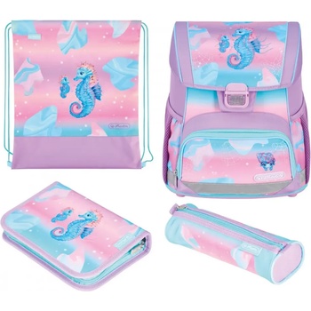 Herlitz Ученически комплект с чанта-раница Loop Plus, заредена, Ocean Lights - Herlitz