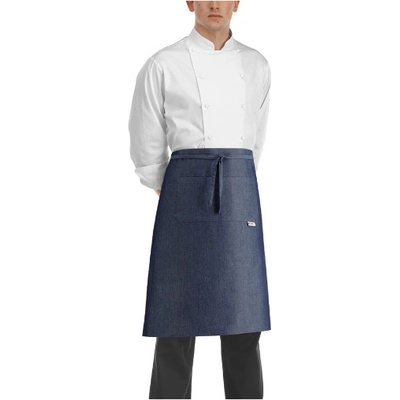 Egochef Kuchárska zástera nízka s vreckom JEANS 70x70 cm
